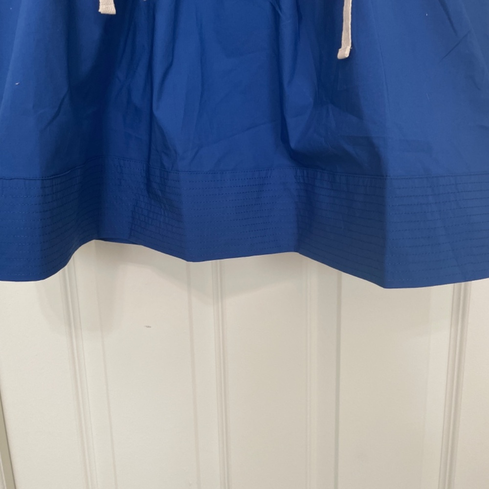 Banana Republic Royal Blue Poplin Drawstring Mini Dress NWT Size S - Picture 8 of 8